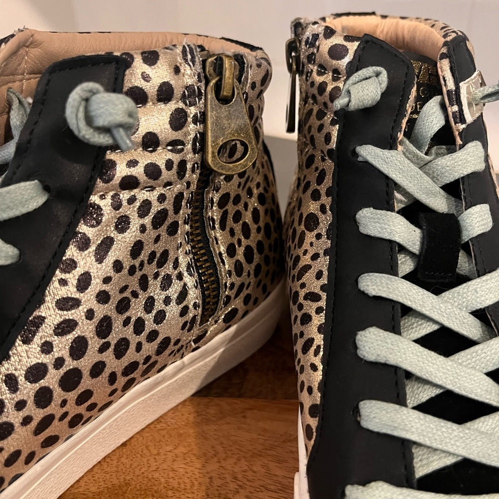 NWT/NWB Vintage Havana Revenge Leopard Print High-Top Sneakers - Picture 3 of 9